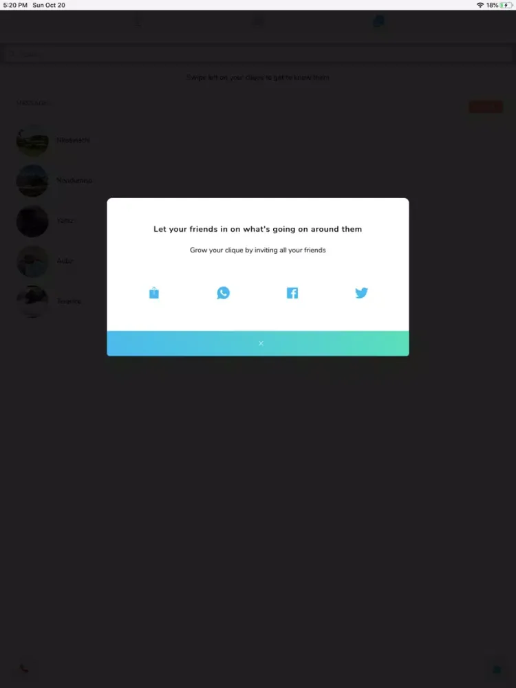 Screenshot di Clik - Grow Your Circle iPad 