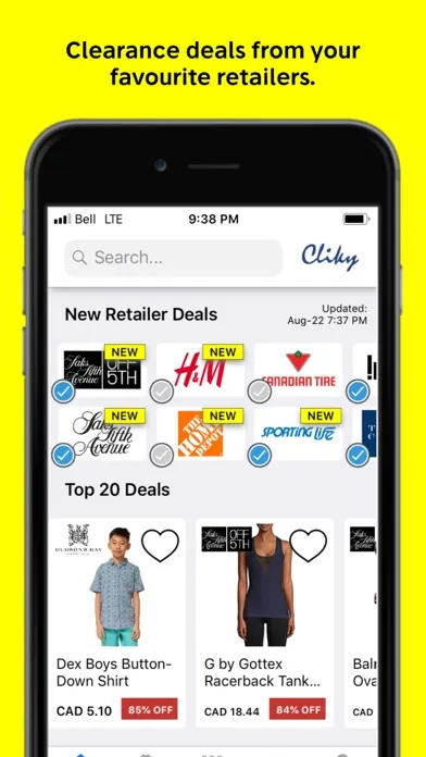 Screenshot di Cliky Deal Notifications