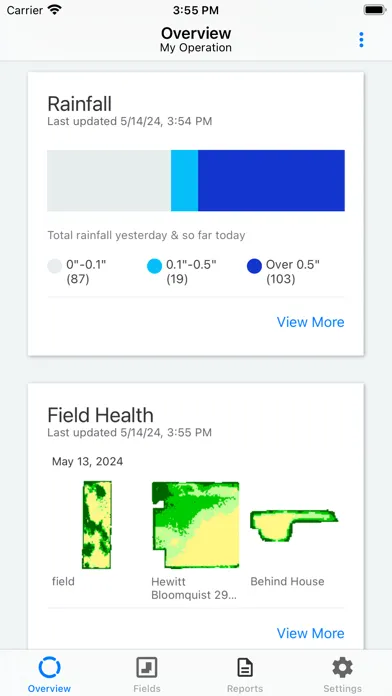 Скриншоты Climate FieldView™