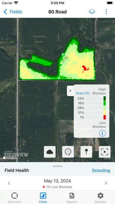 Скриншоты Climate FieldView™