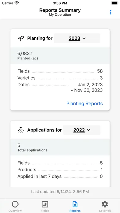 Скриншоты Climate FieldView™