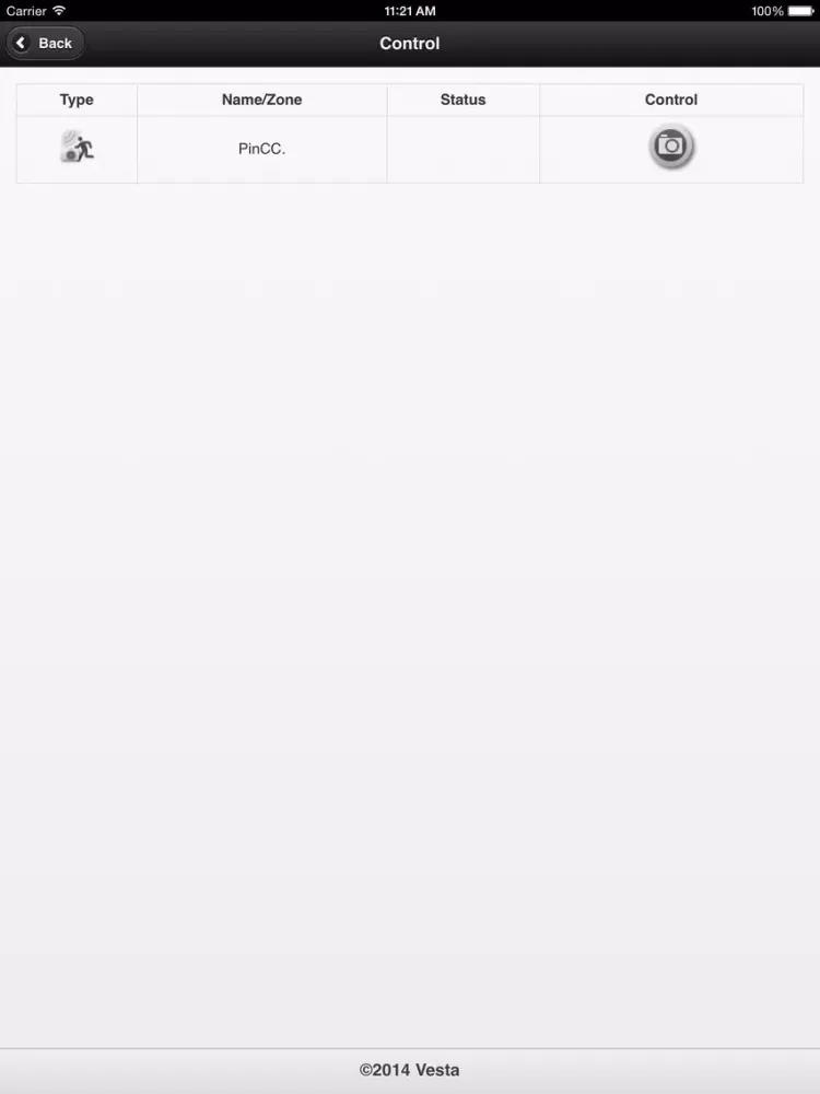 Tangkapan layar Vesta Australia iPad 