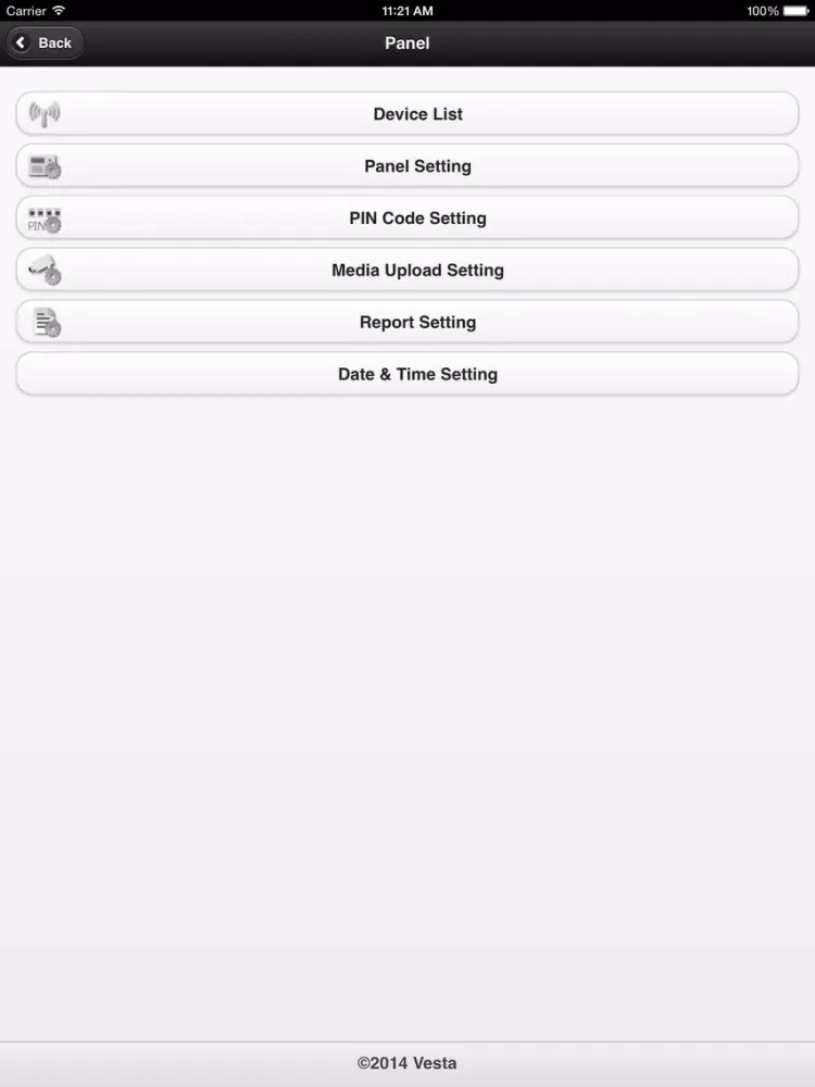 Tangkapan layar Vesta Australia iPad 