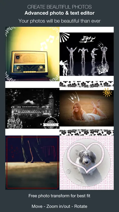PicWhite : Pic frame, stickers Ekran Görüntüleri