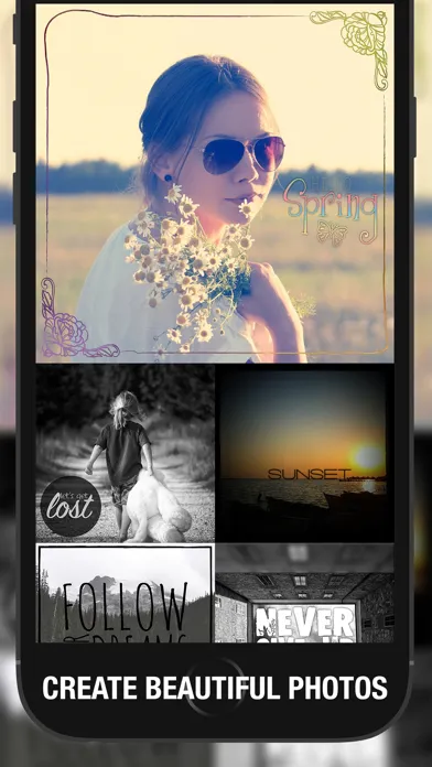 Tangkapan layar Over Pic Art Edit Photos, Add Captions to Pictures