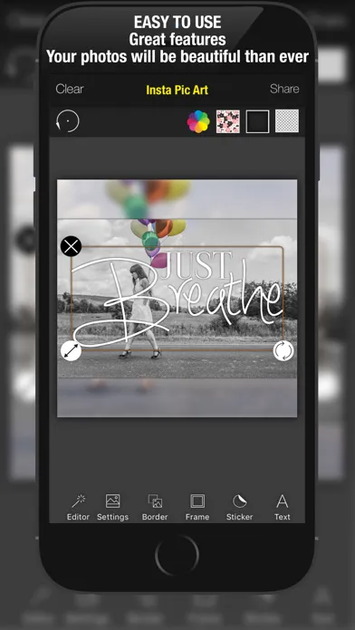 Tangkapan layar Over Pic Art Edit Photos, Add Captions to Pictures