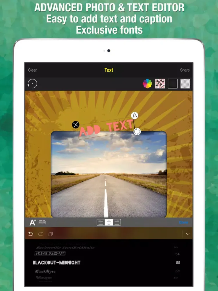 Tangkapan skrin Snap Shape On Photo : Image Editing - Get creative with stunning stickers, frames, overlays iPad 