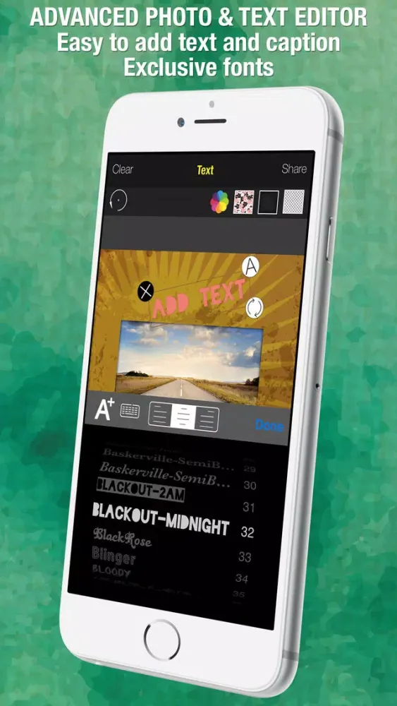 Tangkapan skrin Snap Shape On Photo : Image Editing - Get creative with stunning stickers, frames, overlays