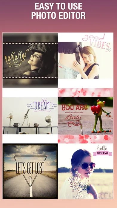 ภาพหน้าจอของ PicTextArt - Easy to add word, caption edit photos