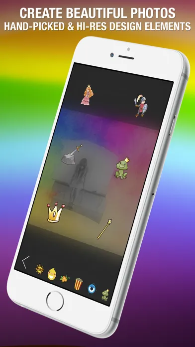 ภาพหน้าจอของ Shape Over Pic Cool Text & Photo Editor - Adding overlay silhouette symbol mask to picture