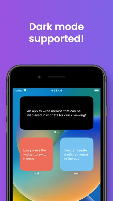 Ảnh chụp màn hình của Text Widget Noti