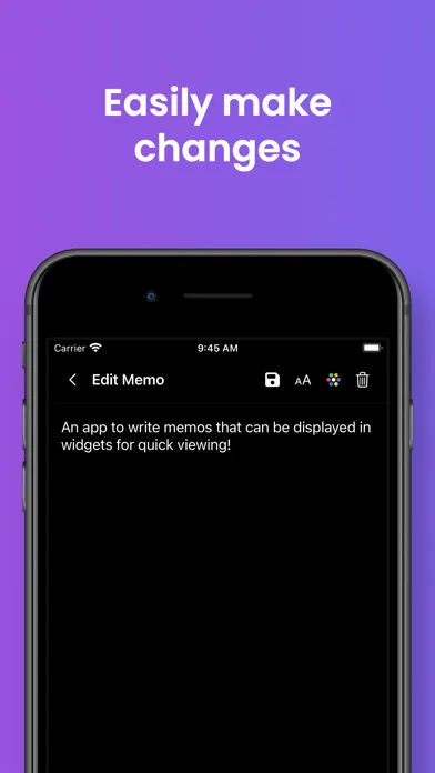 Ảnh chụp màn hình của Text Widget Noti