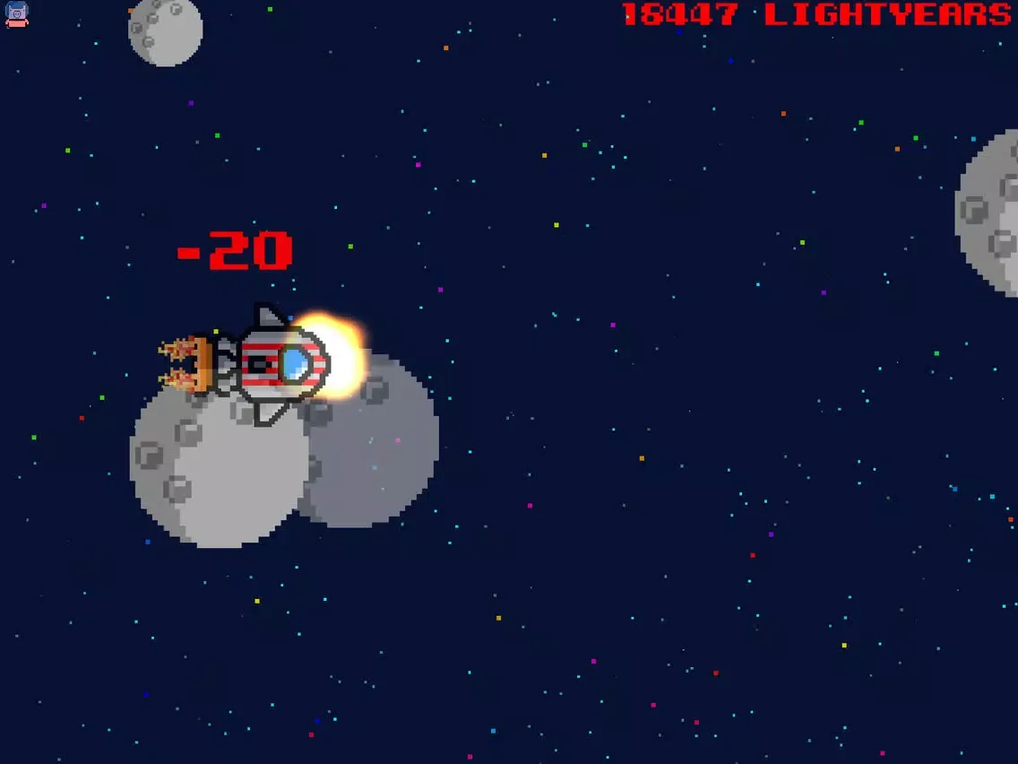 Pixel Space Pig - The Interstellar Flight iPad  स्क्रीनशॉट