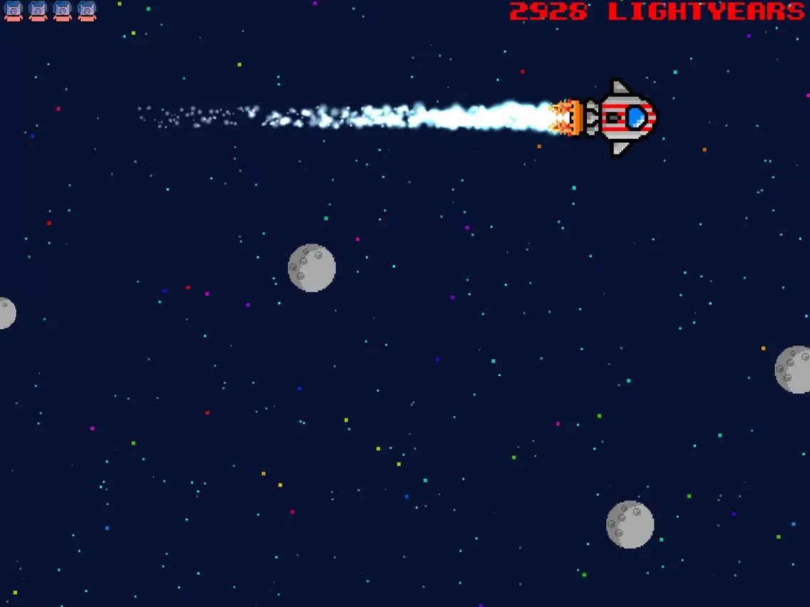 Pixel Space Pig - The Interstellar Flight iPad  स्क्रीनशॉट