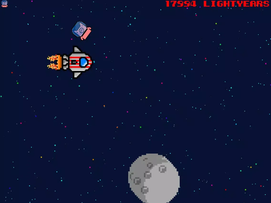 Pixel Space Pig - The Interstellar Flight iPad  स्क्रीनशॉट