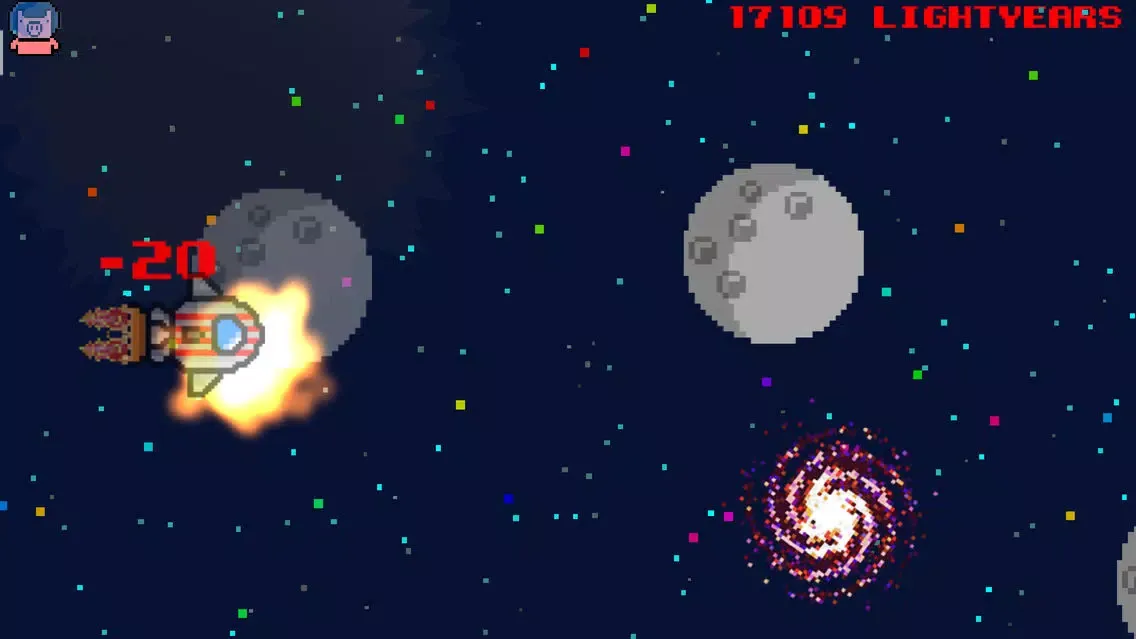 Pixel Space Pig - The Interstellar Flight स्क्रीनशॉट