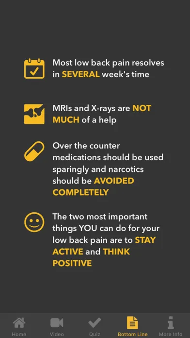 Zrzuty ekranu The Truth About Low Back Pain