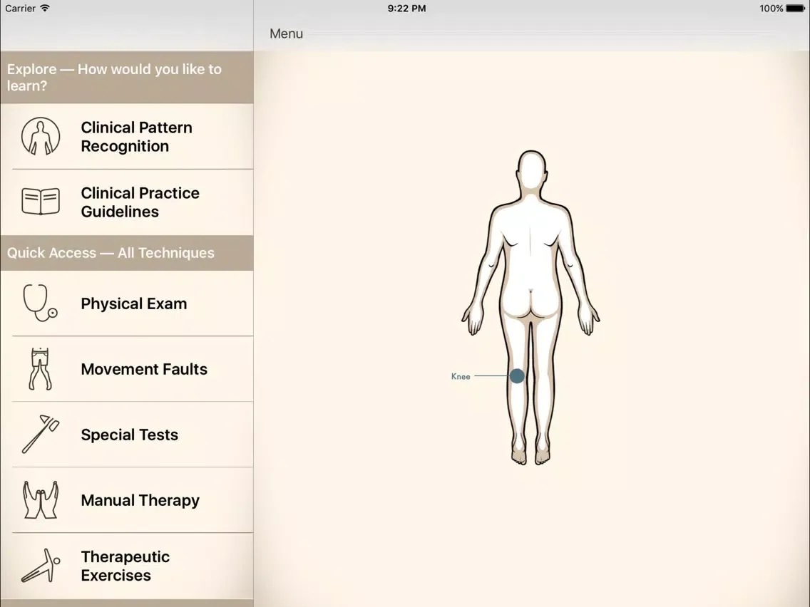 Clinical Pattern Recognition: Knee pain iPad  スクリーンショット