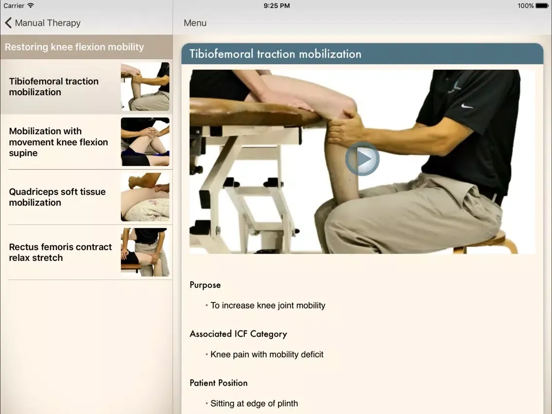 Clinical Pattern Recognition: Knee pain iPad  スクリーンショット