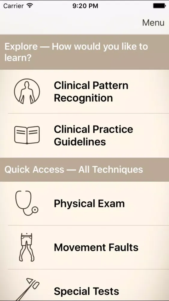 Clinical Pattern Recognition: Knee pain スクリーンショット