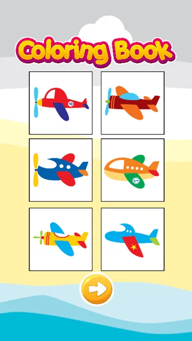 ภาพหน้าจอของ Airplane Coloring Book Games for Kids and Toddlers