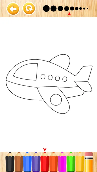 ภาพหน้าจอของ Airplane Coloring Book Games for Kids and Toddlers