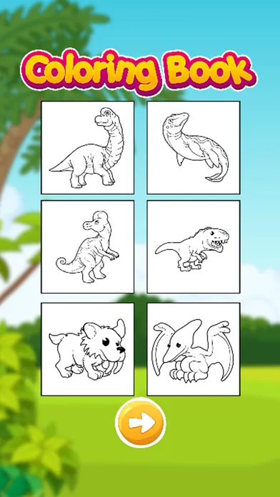 Capturas de tela do Dino Park Coloring Jurassic Dinosaur World