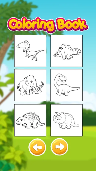 Capturas de tela do Dino Park Coloring Jurassic Dinosaur World