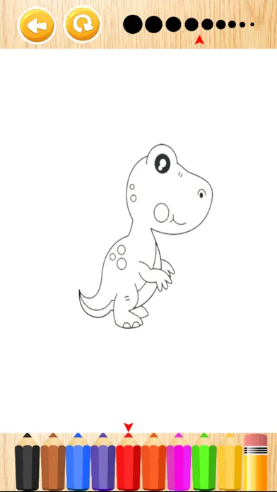 Dinosaur Coloring Pages For Kids Draw Paint Games স্ক্রিনশট