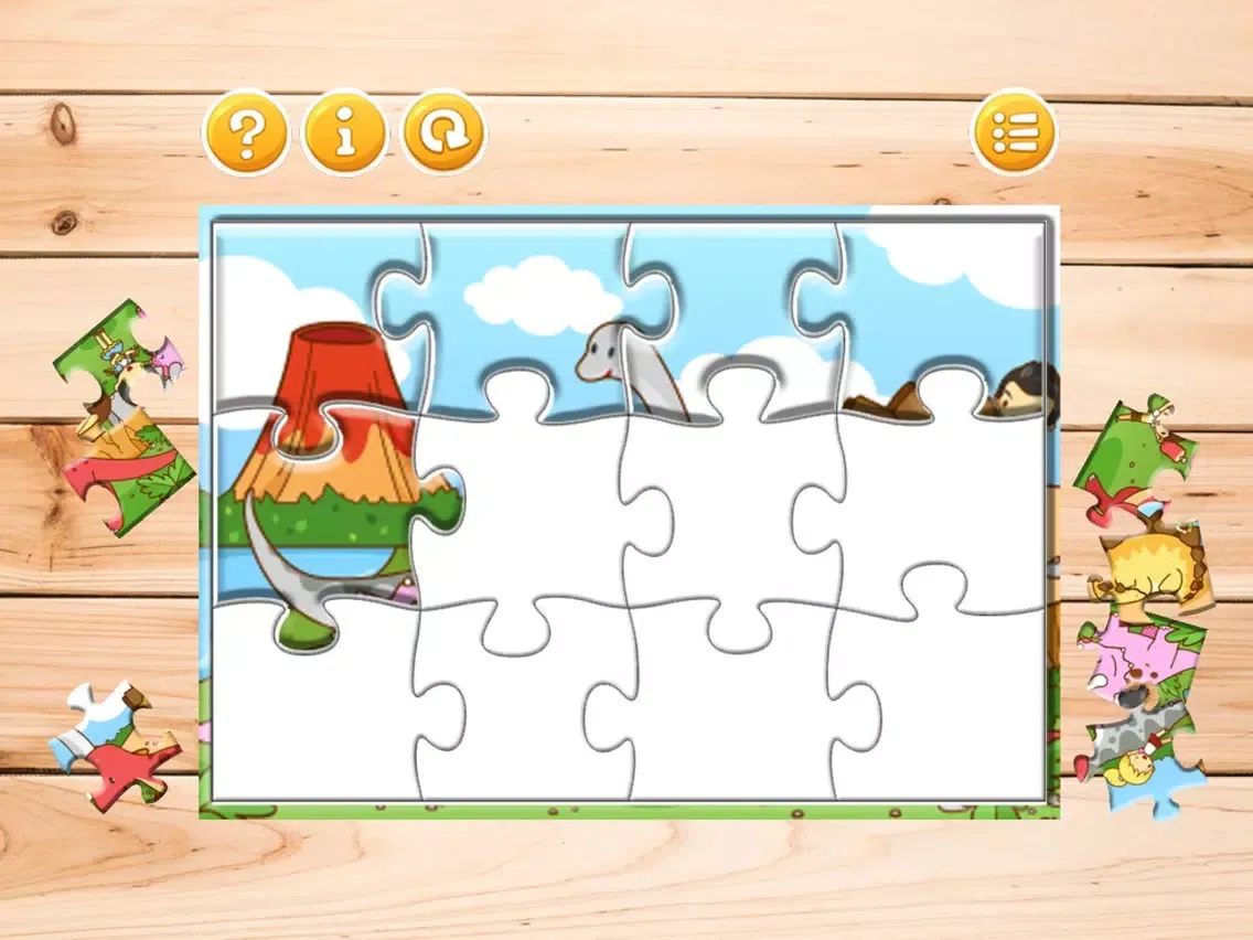 Zrzuty ekranu Dinosaur World Free Jigsaw Puzzle Games for kids iPad 