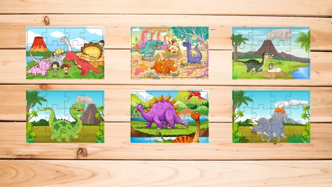 Zrzuty ekranu Dinosaur World Free Jigsaw Puzzle Games for kids