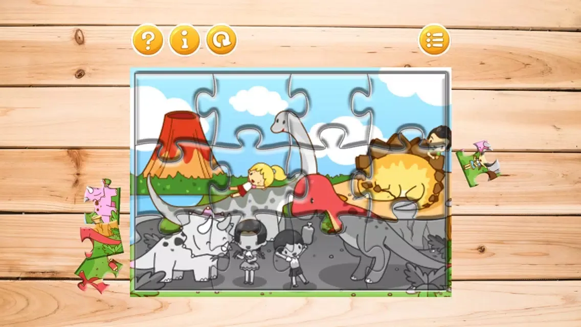 Zrzuty ekranu Dinosaur World Free Jigsaw Puzzle Games for kids