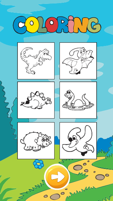 Zrzuty ekranu Dragon Dinosaur Coloring Book HD