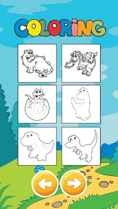 Zrzuty ekranu Dragon Dinosaur Coloring Book HD