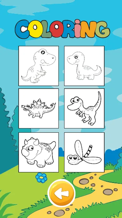 Dragon Dinosaur Coloring Book HD 스크린샷