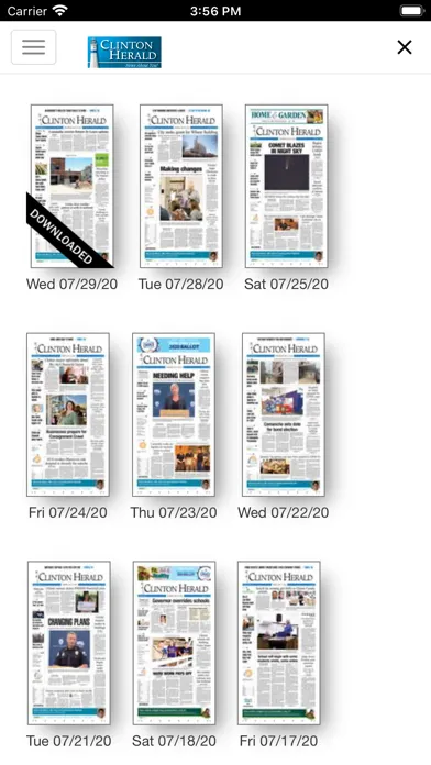 Captures d'écran de Clinton Herald