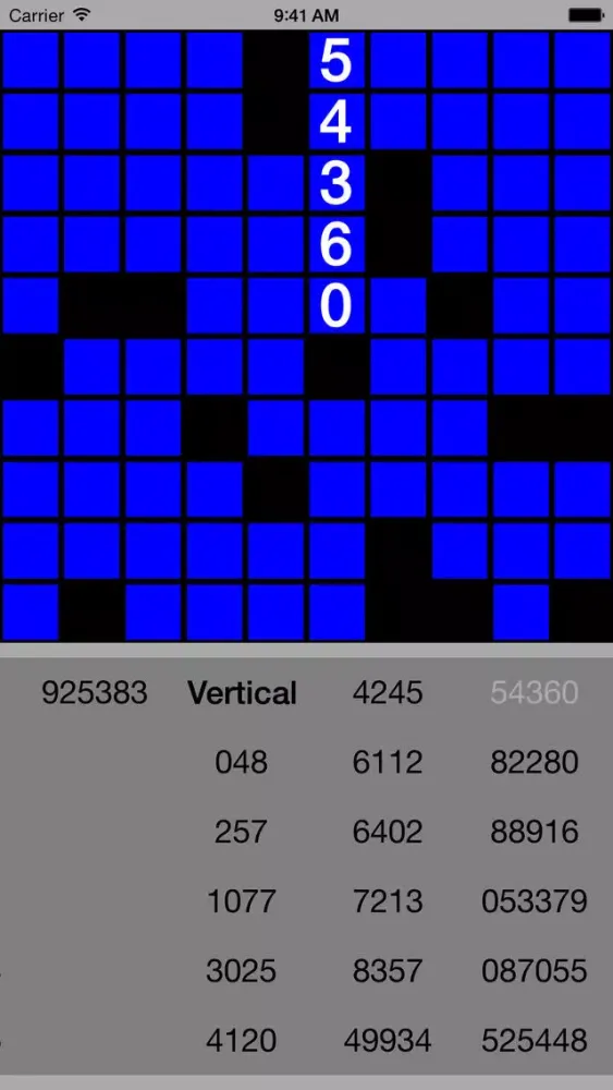 Captures d'écran de Adv Number Fill