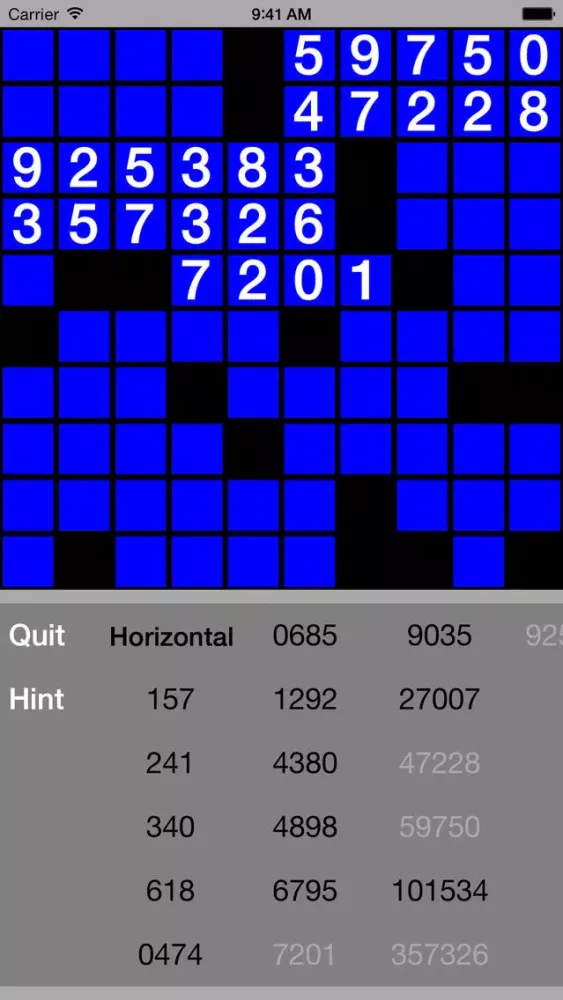 Captures d'écran de Adv Number Fill