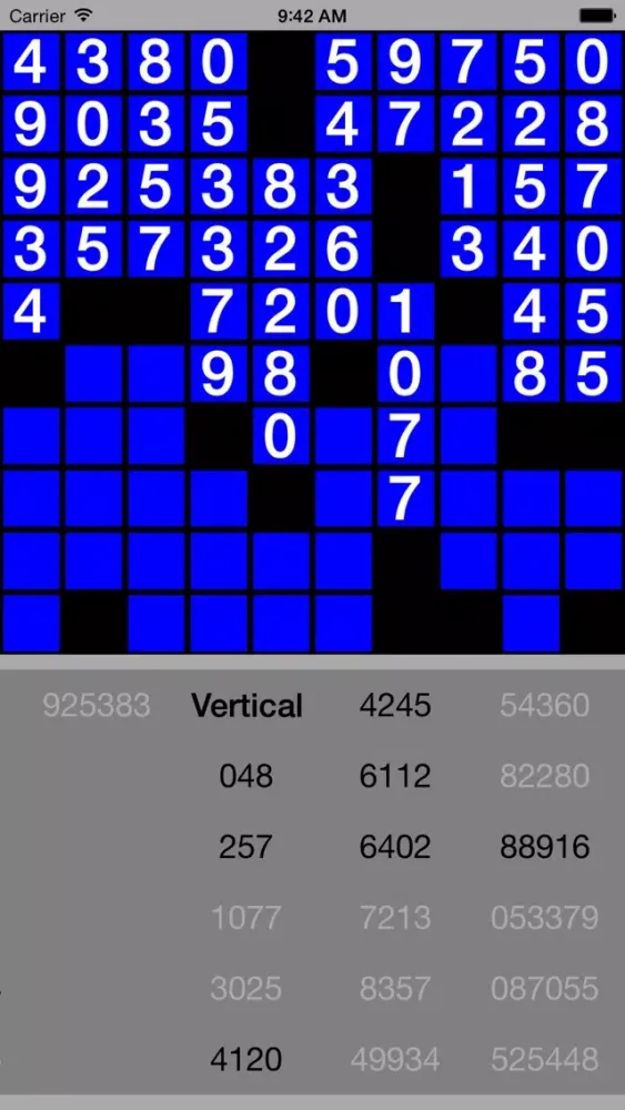 Captures d'écran de Adv Number Fill