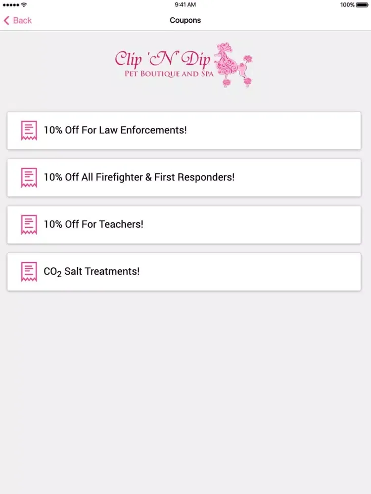 Clip N Dip Pet Boutique iPad  スクリーンショット