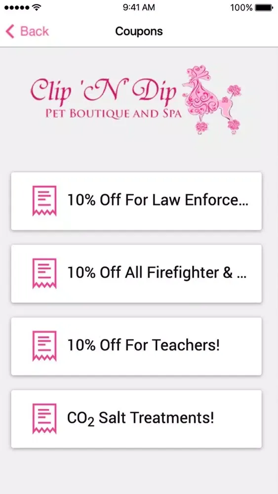 Clip N Dip Pet Boutique スクリーンショット