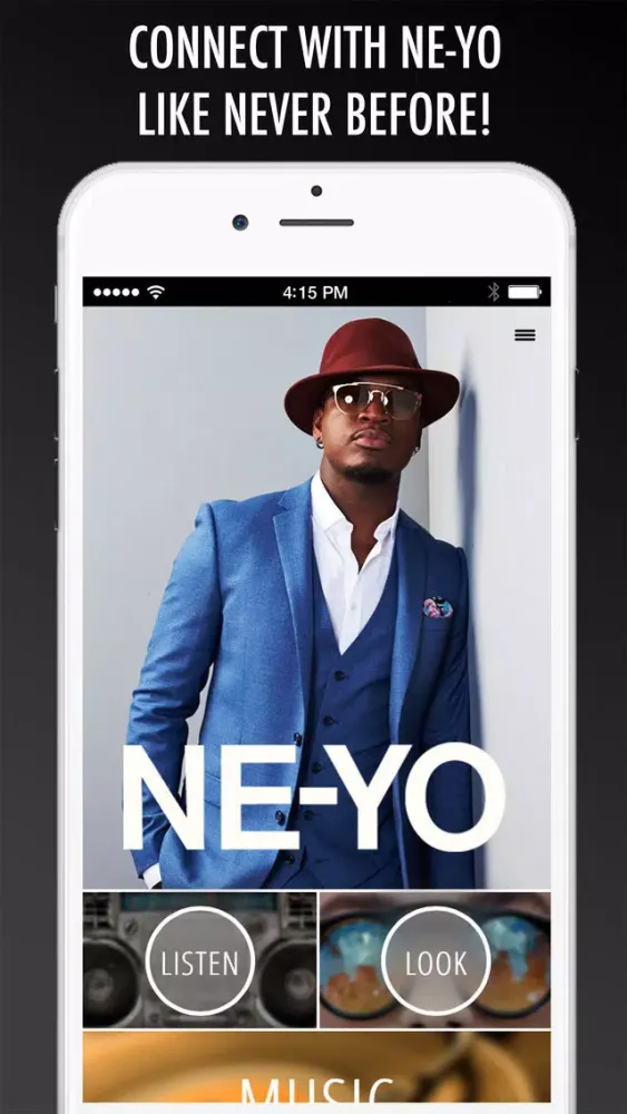 Ảnh chụp màn hình của Ne-Yo Connect