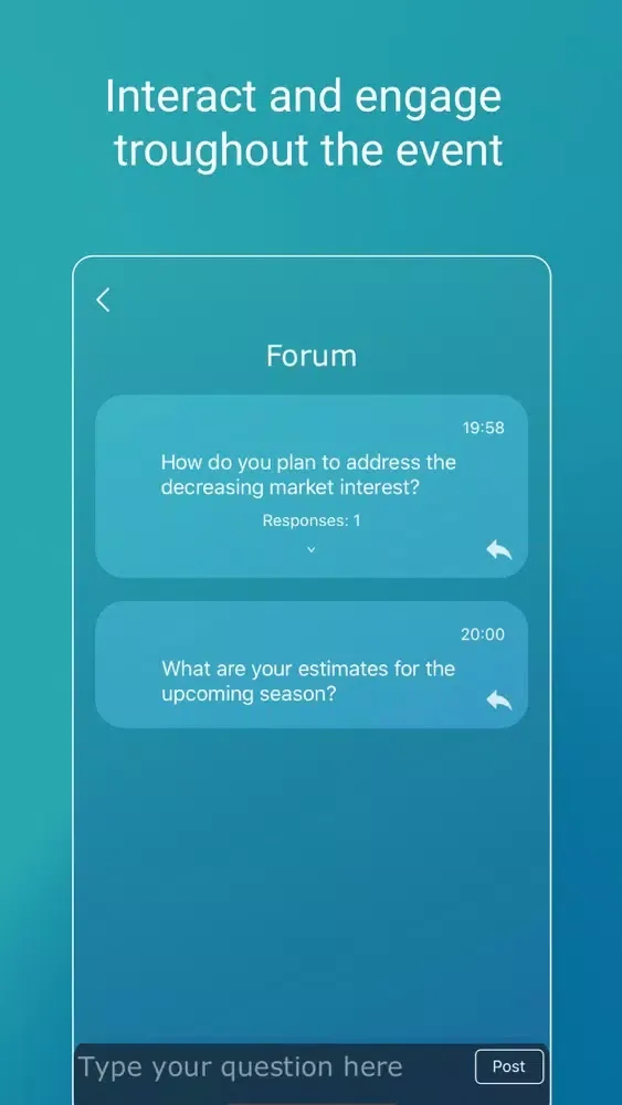 Capturas de pantalla de imin - event management