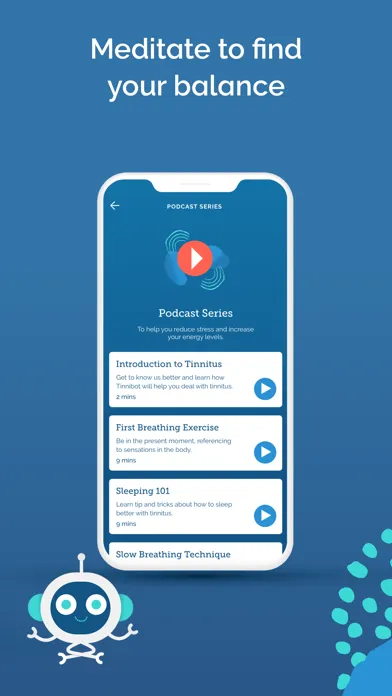 Zrzuty ekranu Tinnibot | Tinnitus Relief