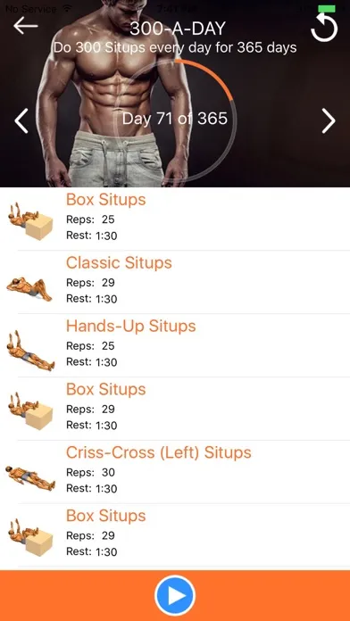 Tangkapan layar Chrono SitUps: 3D Trainer