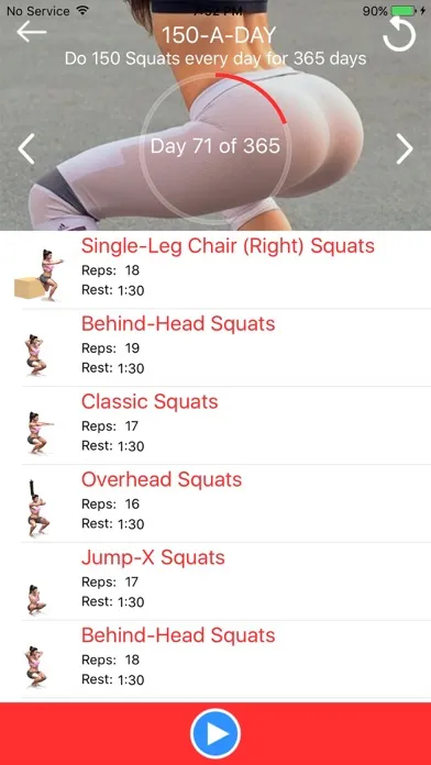 Capturas de tela do Chrono Squats: 3D Trainer