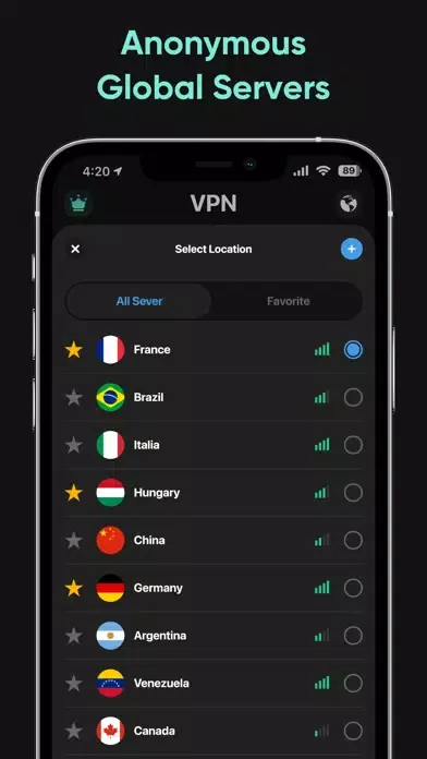 Tangkapan skrin Cloak VPN : Guardian Shield