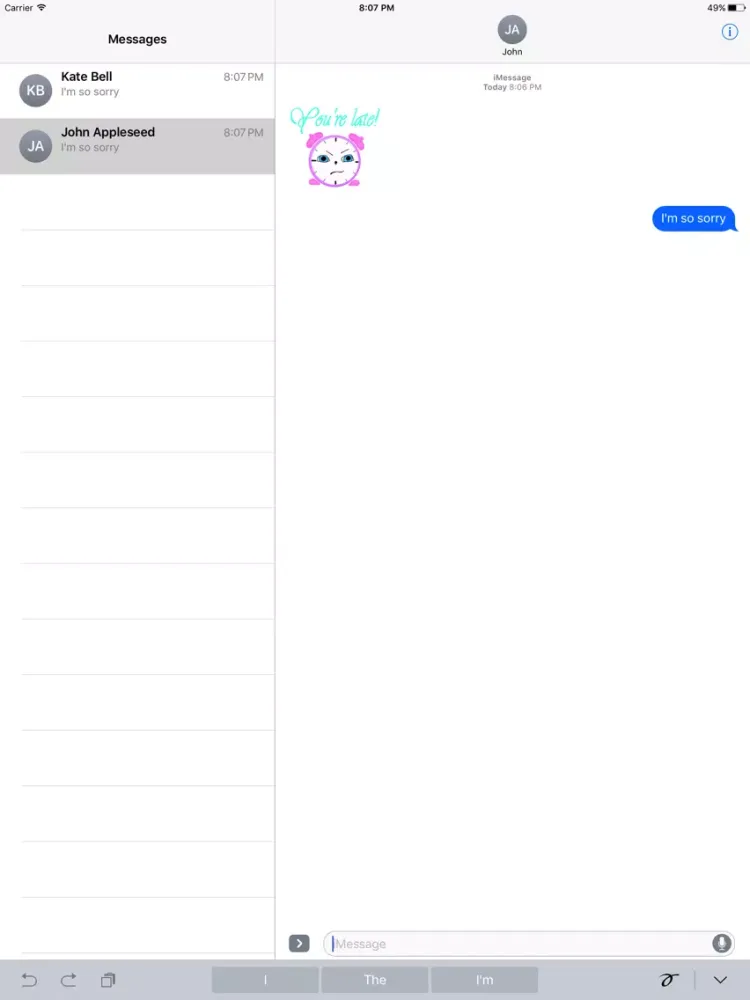 Ảnh chụp màn hình của Clock! stickers iPad 
