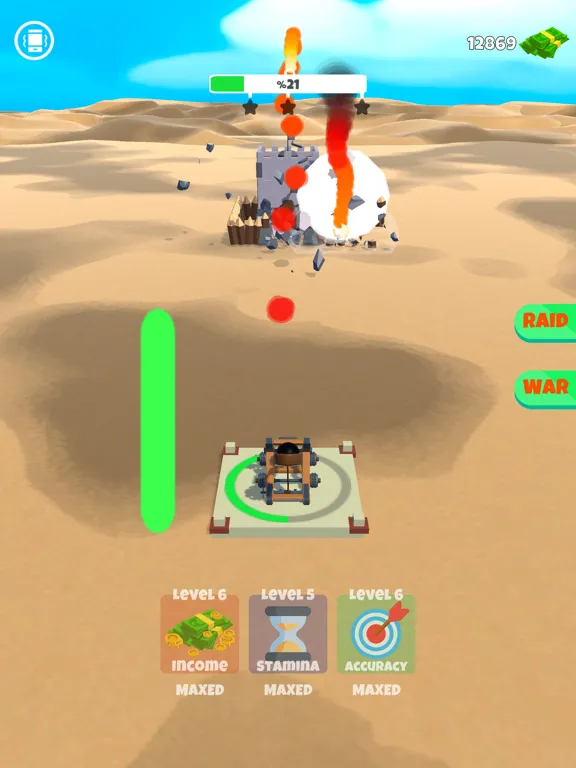 ภาพหน้าจอของ Castle Demolish iPad 