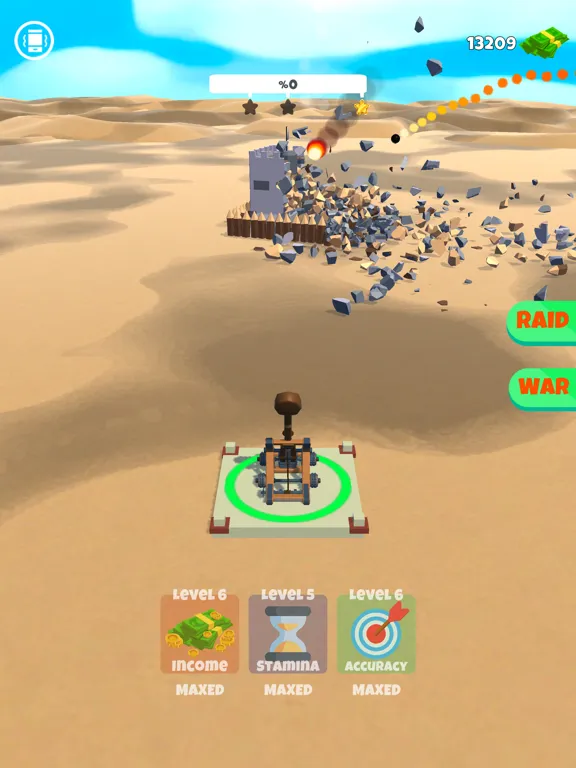 ภาพหน้าจอของ Castle Demolish iPad 